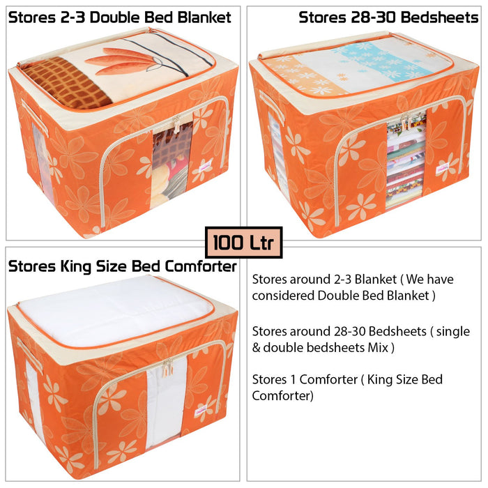 Waterproof Cloth Storage Box 100L