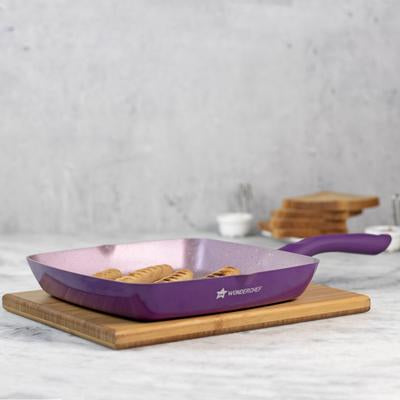 Wonderchef Royal Velvet Grill Pan (Purple) - 26CM