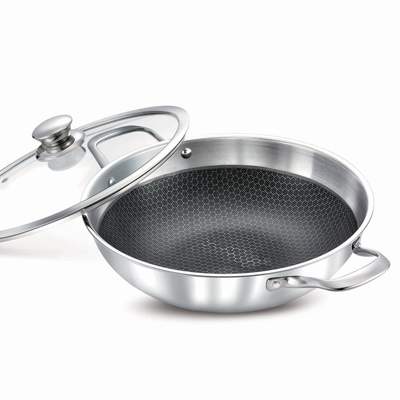 Wonderchef Stanton Non-Stick Kadhai With Lid 28cm-