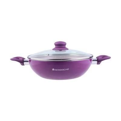 Wonderchef Royal Velvet Wok With Lid - 26CM