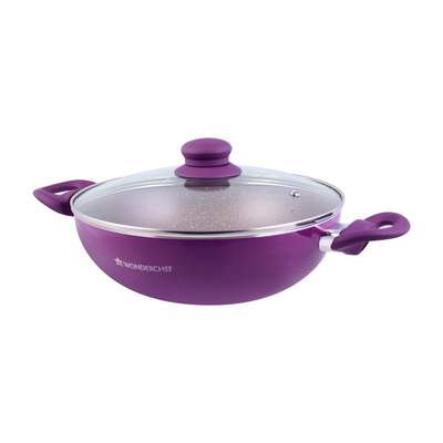 Wonderchef Royal Velvet Wok With Lid - 26CM