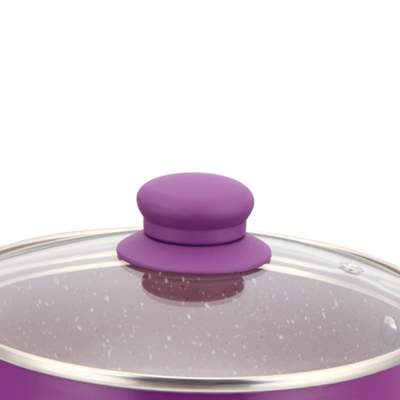 Wonderchef Royal Velvet Sauce Pan With Lid - 16CM,Purple