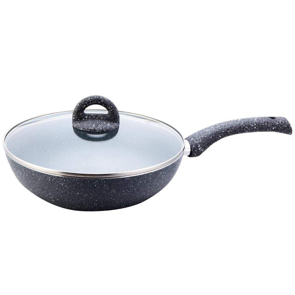 Wonderchef Granite Wok With Lid - 24CM