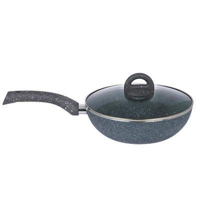 Wonderchef Granite Wok With Lid - 20CM