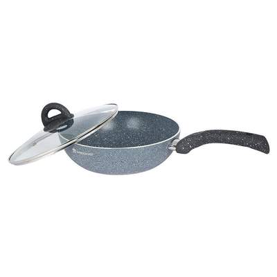 Wonderchef Granite Wok With Lid - 20CM