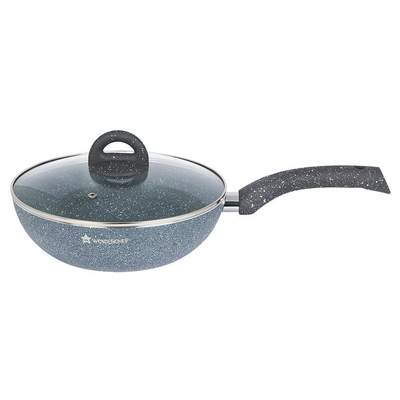 Wonderchef Granite Wok With Lid - 20CM