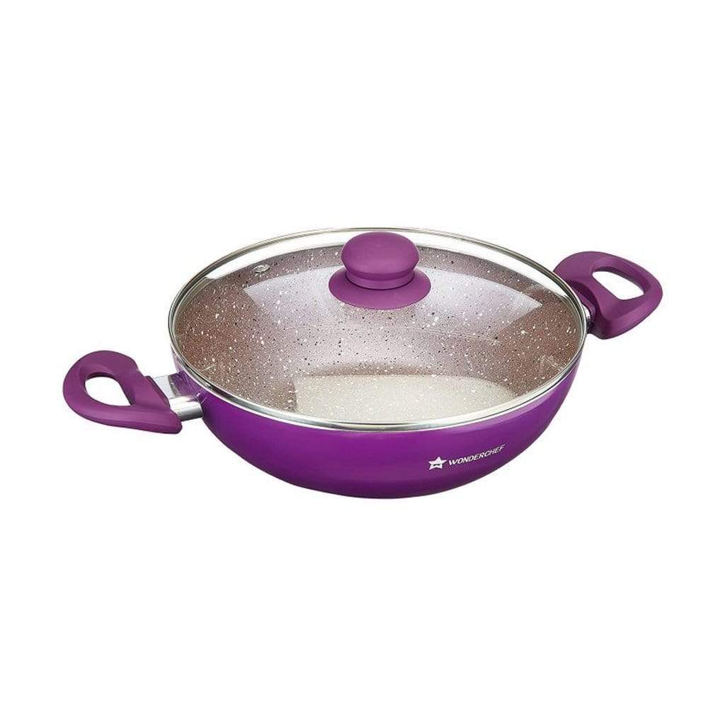 Wonderchef Royal Velvet Wok With Lid - 26CM