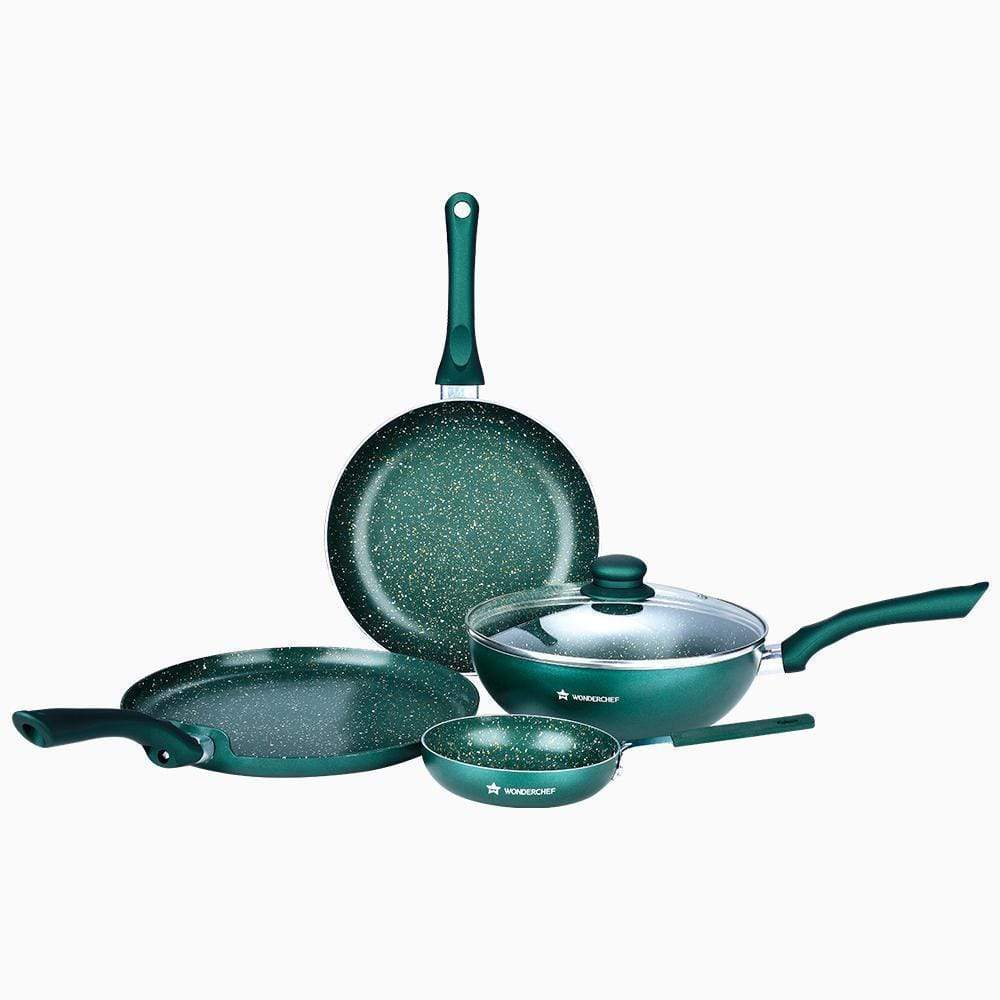 Wonderchef Royal Velvet Set - Olive Green