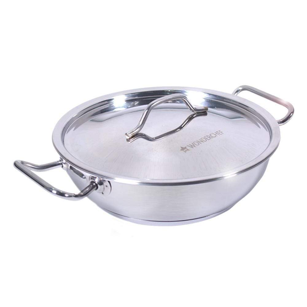 Wonderchef Stanton Kadhai with SS Lid-20 cm-