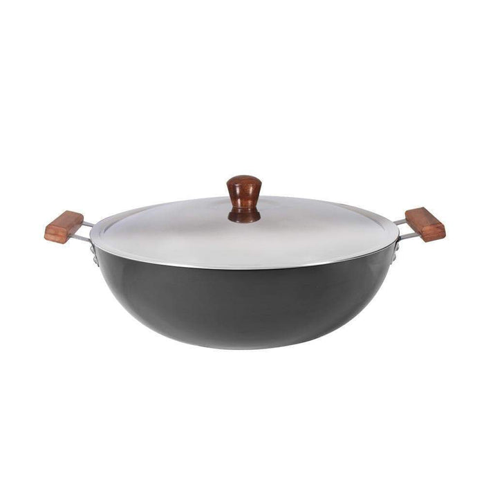 Wonderchef Ebony Deep Kadhai With Lid - 8L