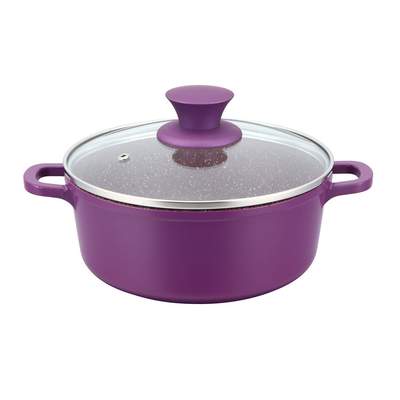 Wonderchef Granite Die-Cast Casserole 6 Pcs Set (Purple)-