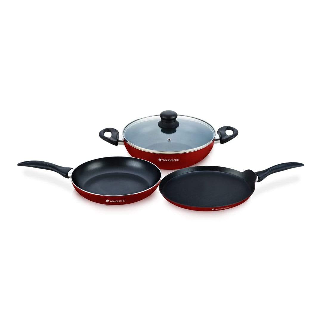 Wonderchef Topaz 4 Pc Red Set-