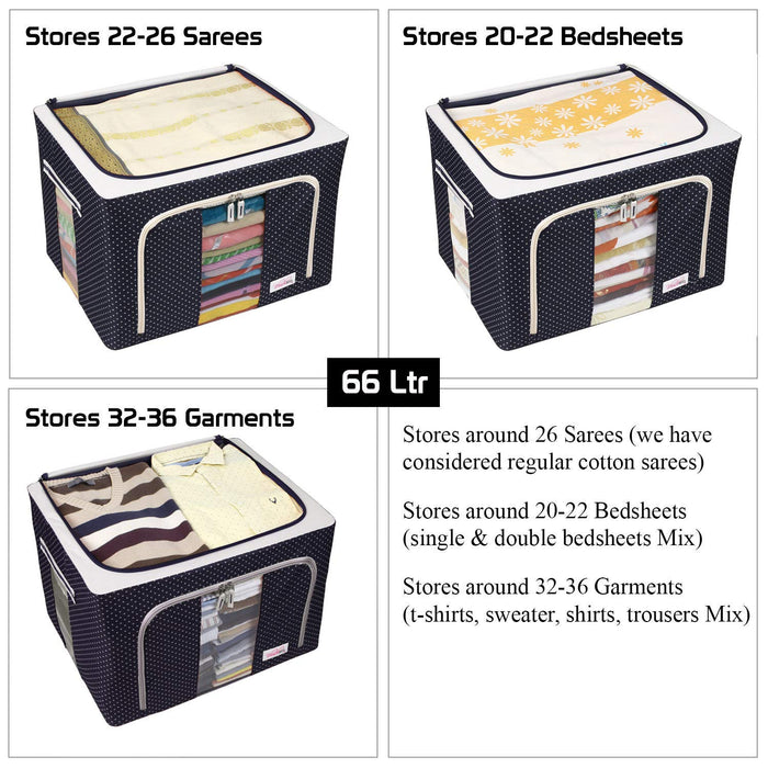 Waterproof Cloth Storage Box 66L