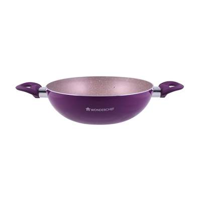 Wonderchef Royal Velvet Wok With Lid - 26CM