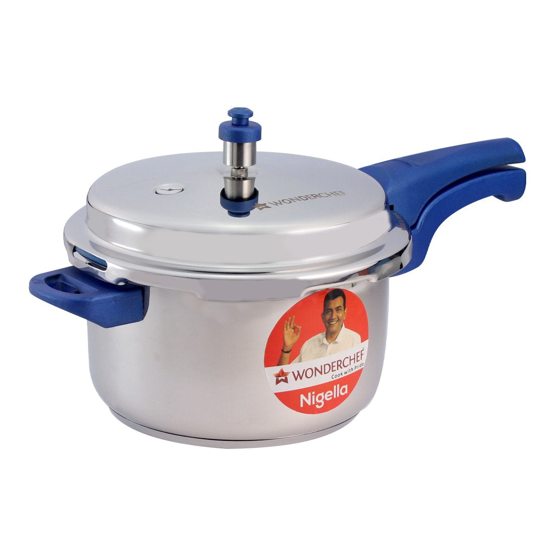 Wonderchef Nigella Pressure Cooker Blue 7L-