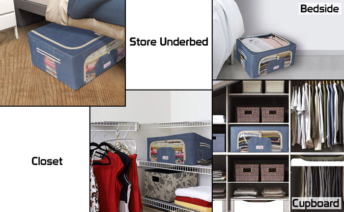 Waterproof Cloth Storage Box 66L