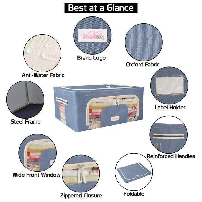 Waterproof Cloth Storage Box 66L