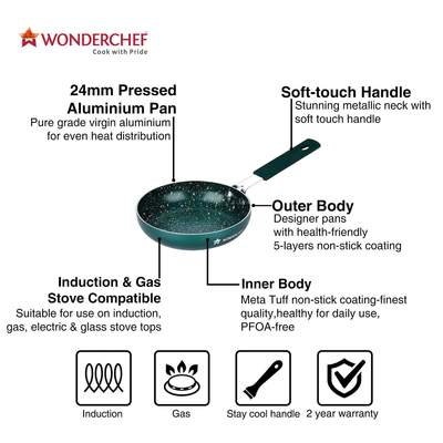 Wonderchef Royal Velvet Set - Olive Green