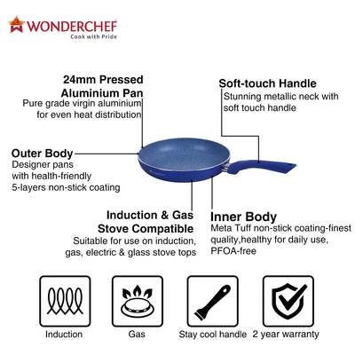 Wonderchef Royal Velvet Set - Blue