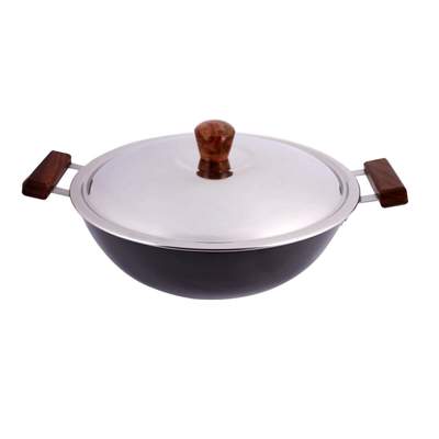 Wonderchef Ebony Deep Kadhai With Lid - 3L