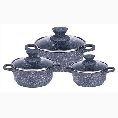 Wonderchef Granite Die-Cast Casserole Set 6Pc-