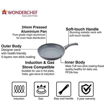 Wonderchef Granite Set With Free Dosa Tawa 26cm
