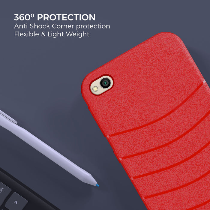 Designer Soft TPU Fancy Back Case Cover for Red MI 5A