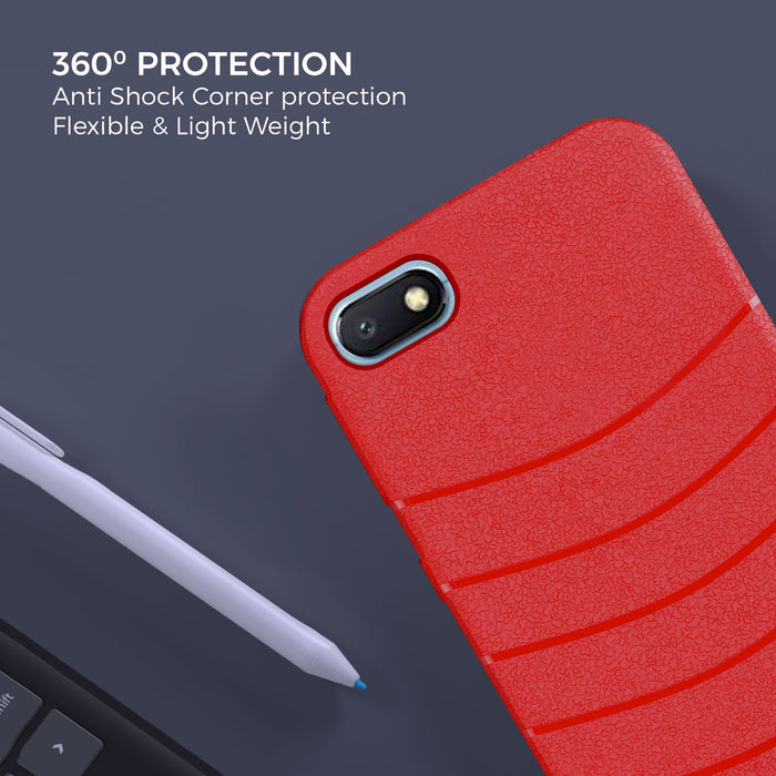 Designer Soft TPU Fancy Back Case Cover for Red MI 6A
