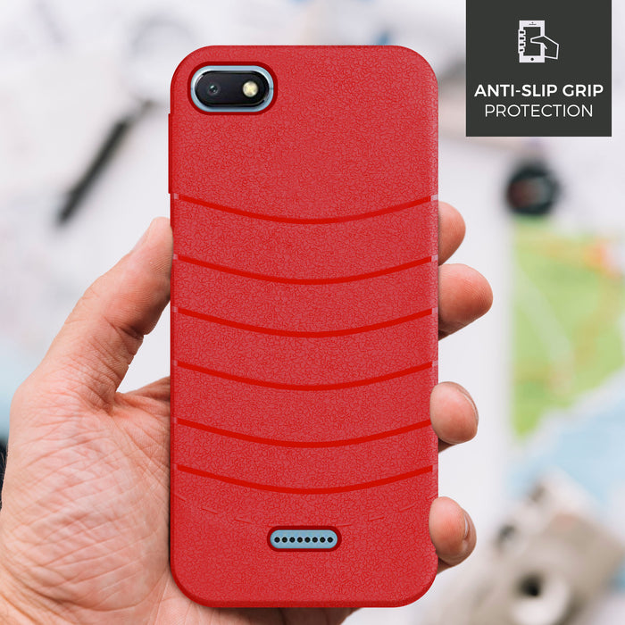 Designer Soft TPU Fancy Back Case Cover for Red MI 6A