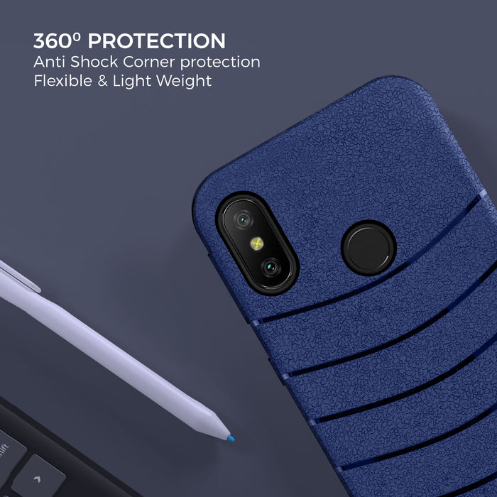 Designer Soft TPU Fancy Back Case Cover for Red MI 6 Pro