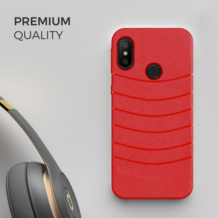 Designer Soft TPU Fancy Back Case Cover for Red MI 6 Pro