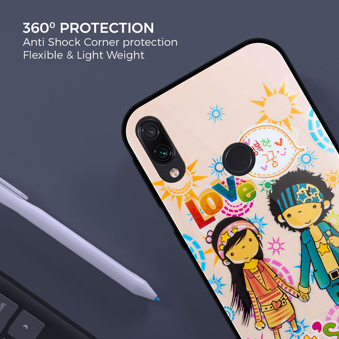 Designer Soft TPU Fancy Back Case Cover for Mi Redmi 7