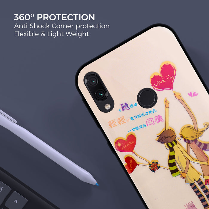 Designer Soft TPU Fancy Back Case Cover for Mi Redmi 7