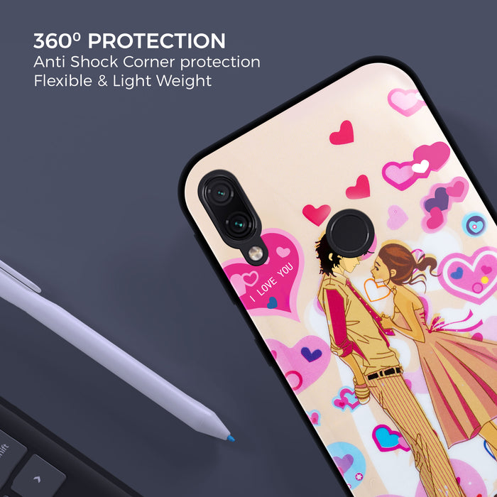 Designer Soft TPU Fancy Back Case Cover for Mi Redmi Note 7
