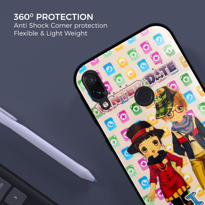 Designer Soft TPU Fancy Back Case Cover for Mi Redmi Note 7