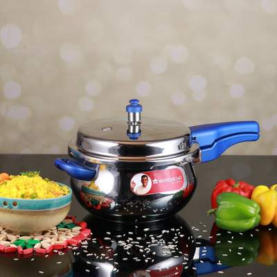 Wonderchef Nigella Handi Pressure Cooker Blue - 5.5L