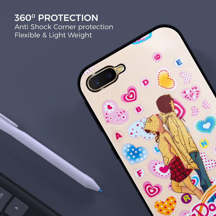 Designer Soft TPU Fancy Back Case Cover for Oppo K1
