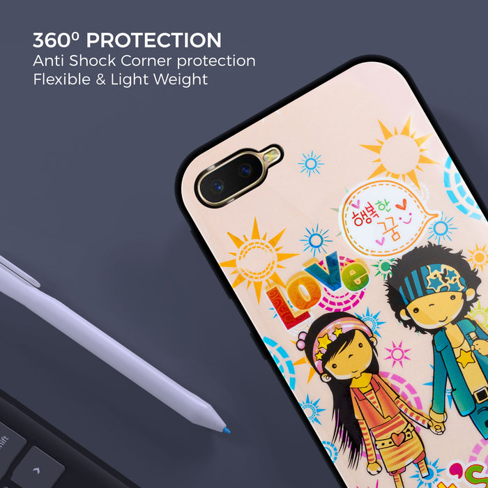 Designer Soft TPU Fancy Back Case Cover for Oppo K1