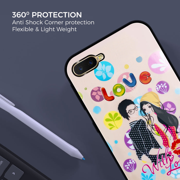 Designer Soft TPU Fancy Back Case Cover for Oppo K1