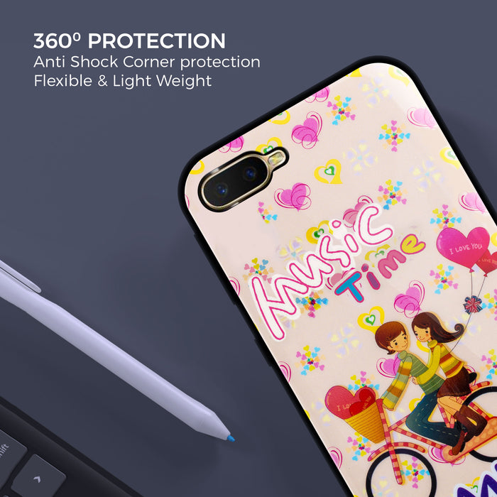 Designer Soft TPU Fancy Back Case Cover for Oppo K1