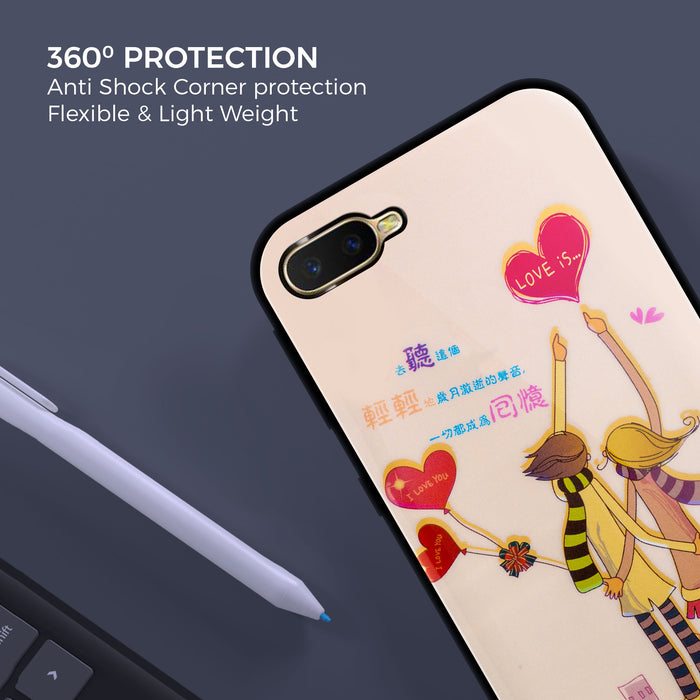 Designer Soft TPU Fancy Back Case Cover for Oppo K1