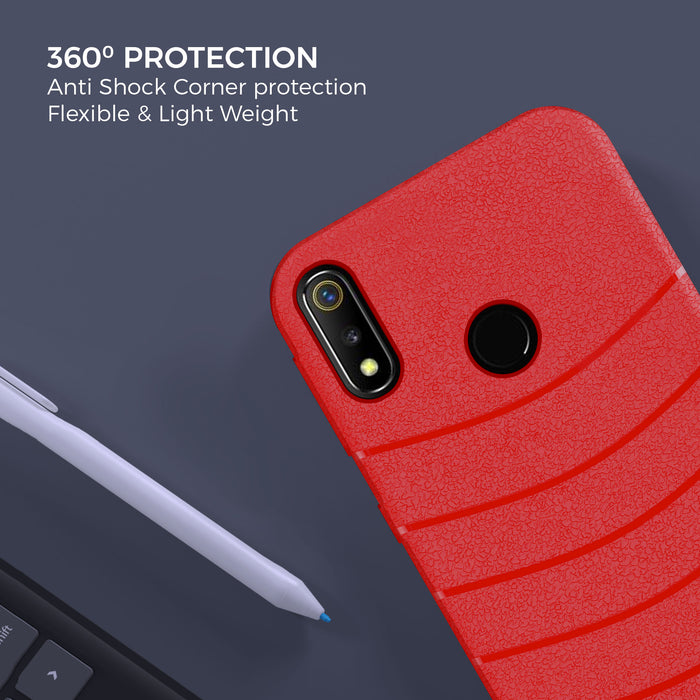 Designer Soft TPU Fancy Case cover for Real Me 3