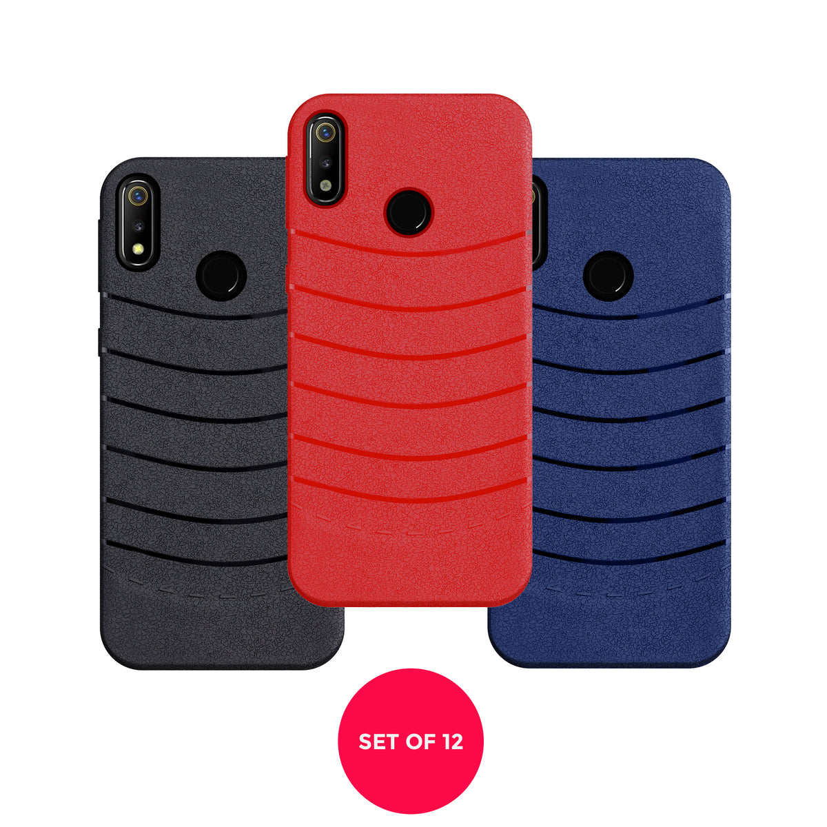 Designer Soft TPU Fancy Case cover for Real Me 3 (12 PCS. SET)