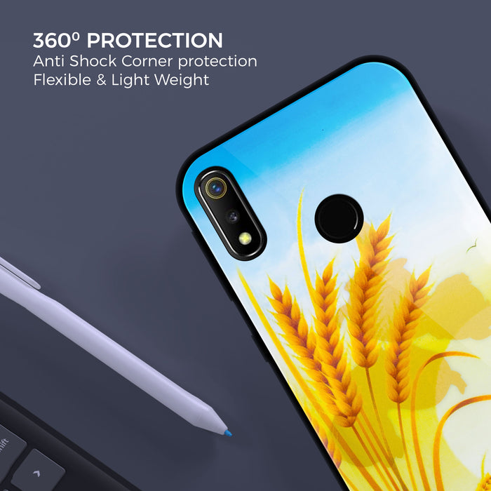 Designer Soft TPU Fancy Back Case Cover for Real Me3