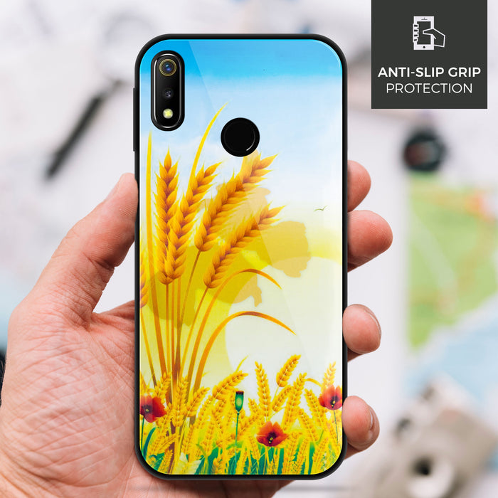 Designer Soft TPU Fancy Back Case Cover for Real Me3