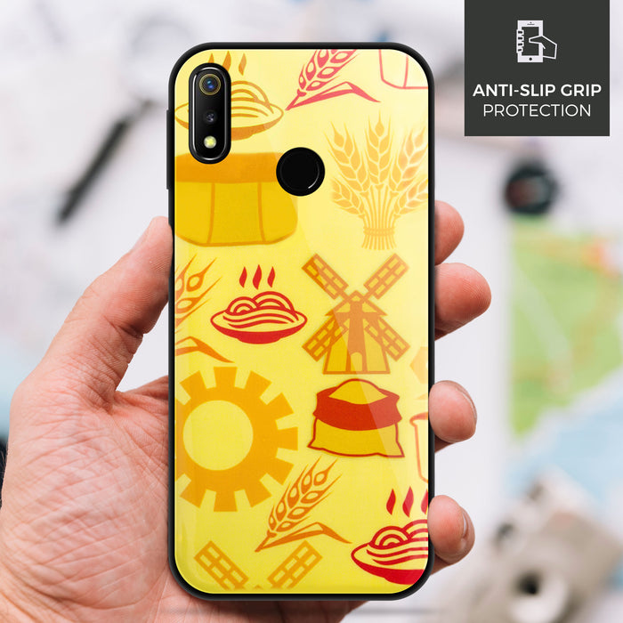 Designer Soft TPU Fancy Back Case Cover for Real Me3