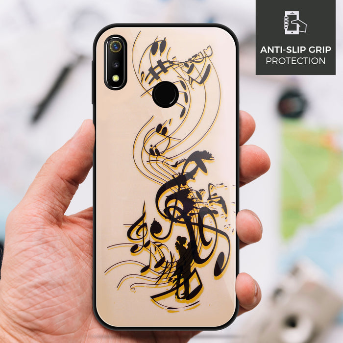 Designer Soft TPU Fancy Back Case Cover for Real Me3