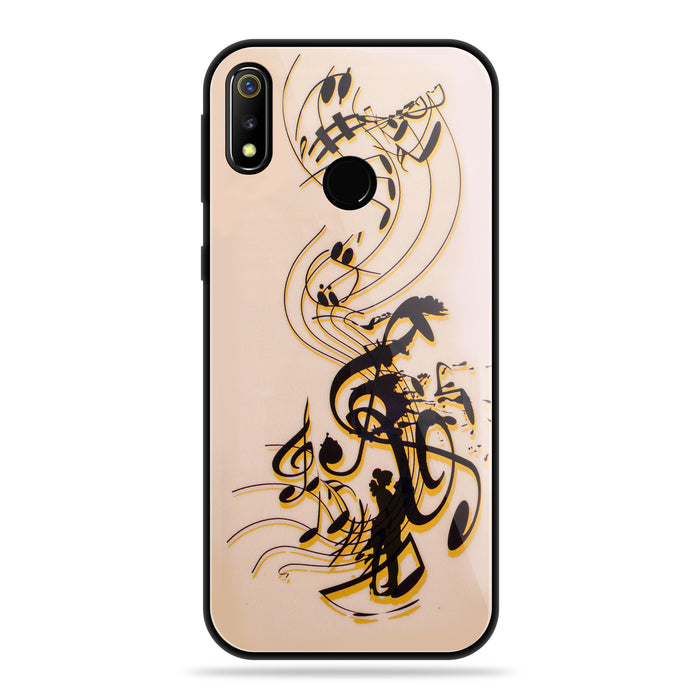 Designer Soft TPU Fancy Back Case Cover for Real Me3 (24 PCS. SET)