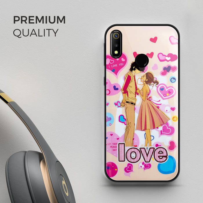 Designer Soft TPU Fancy Back Case Cover for Real Me3