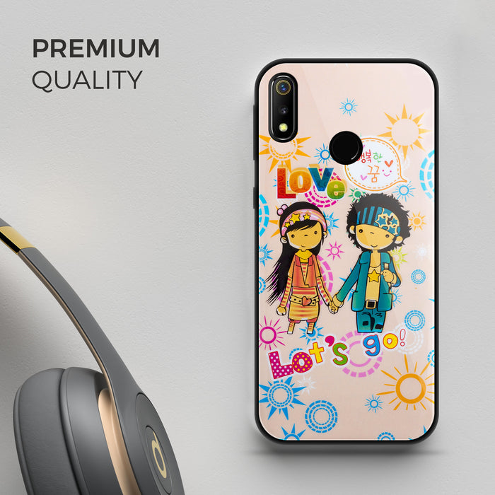 Designer Soft TPU Fancy Back Case Cover for Real Me3